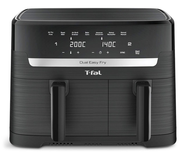 T-fal Dual Easy Fry 8.3L Double-Drawer Air Fryer – New in Box - photo 2