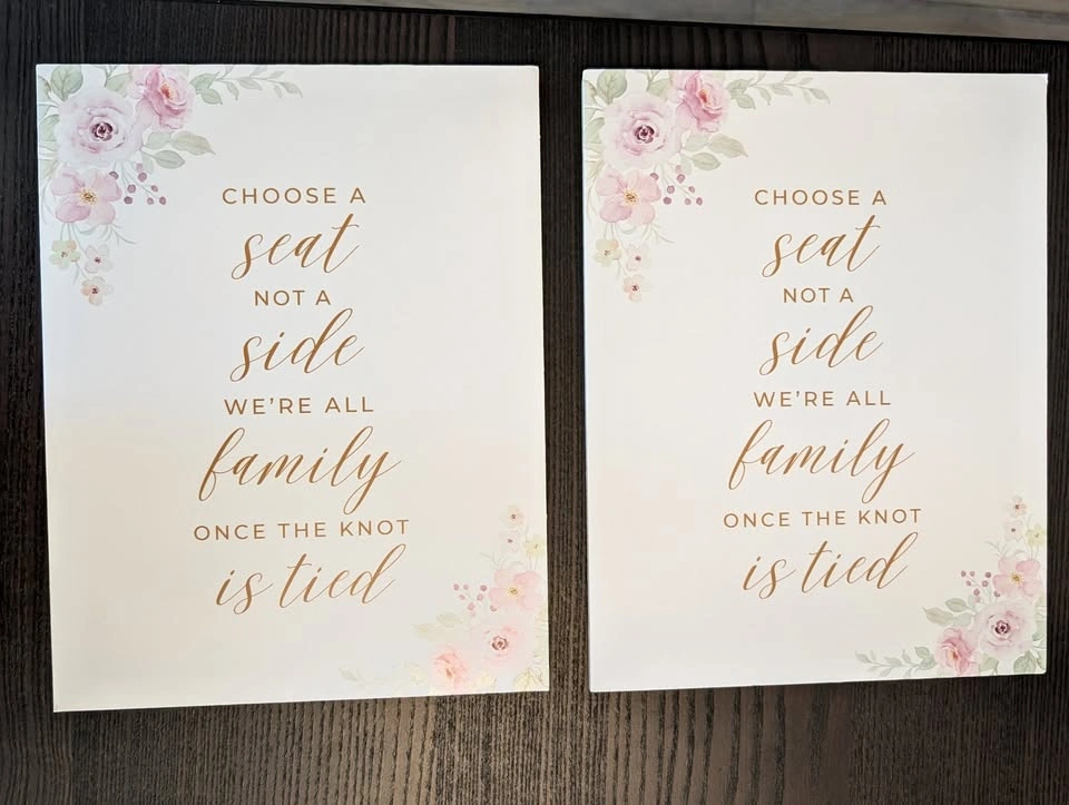 Choose a Seat, Not a Side Foam Board Sign