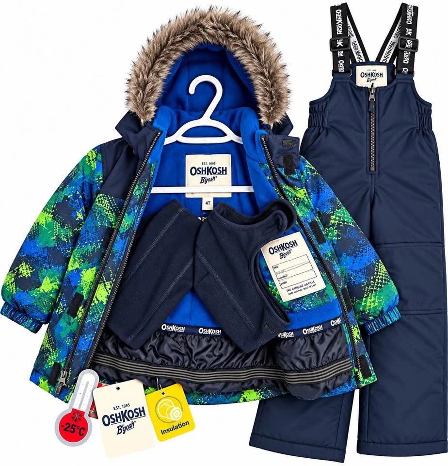 New OshKosh B’gosh Toddler Winter Snowsuit Set – Size 4T - photo 2