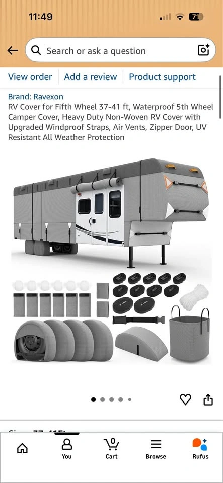 Brand New RV Cover for Fifth Wheel 37-41 ft