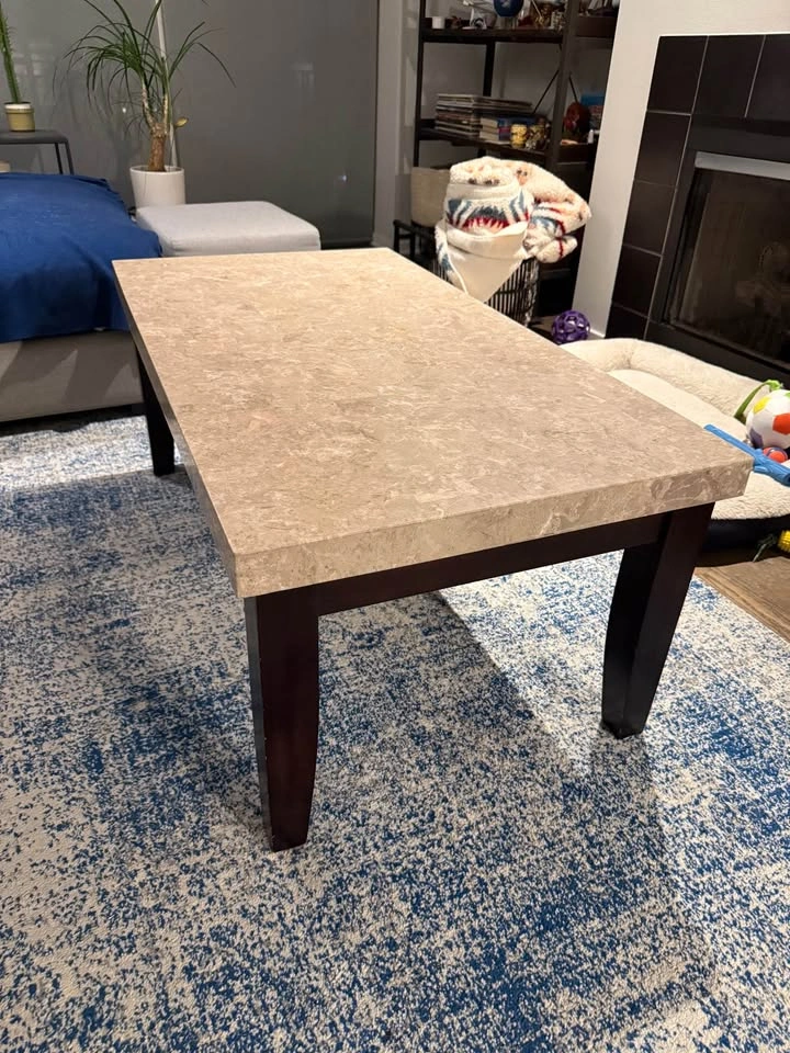 Marble top coffee table - photo 2