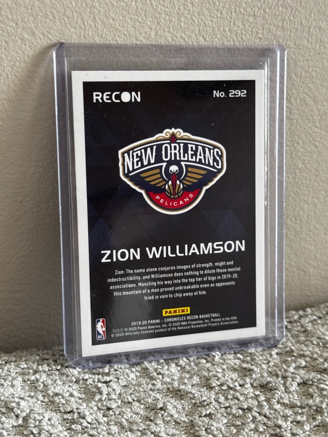 2019-20 Panini Chronicles - Recon Zion Williamson #292 (RC) - photo 2