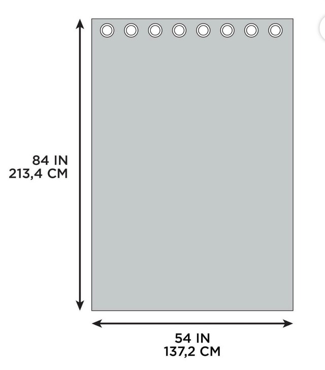 BRAND NEW Mainstays Curtain Panels 54x84 or 54x63 - photo 3