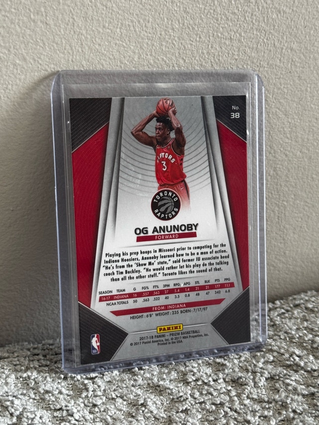2017-18 Panini Prizm OG Anunoby Rookie Card #38 - photo 2