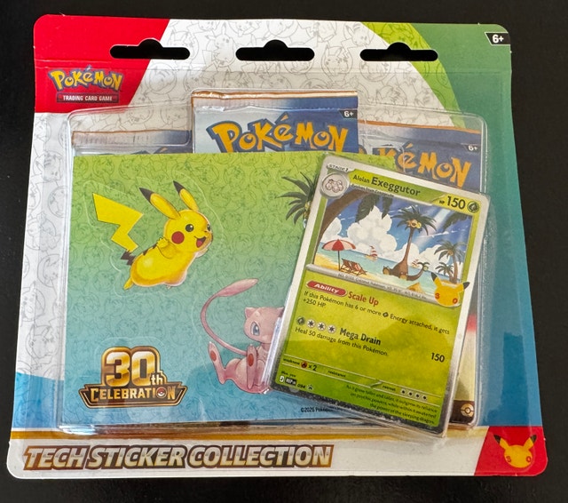 Pokémon 30th Anniversary Tech Sticker Collection