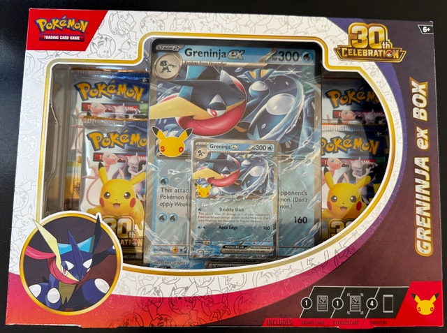 Pokémon 30th Anniversary Greninja ex Box
