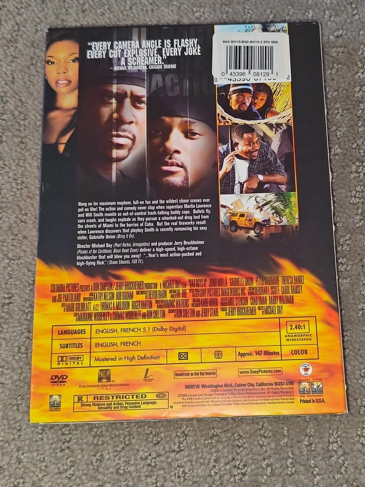 Bad Boys 2 II - DVD Movie - Will Smith & Martin Lawrence - photo 4