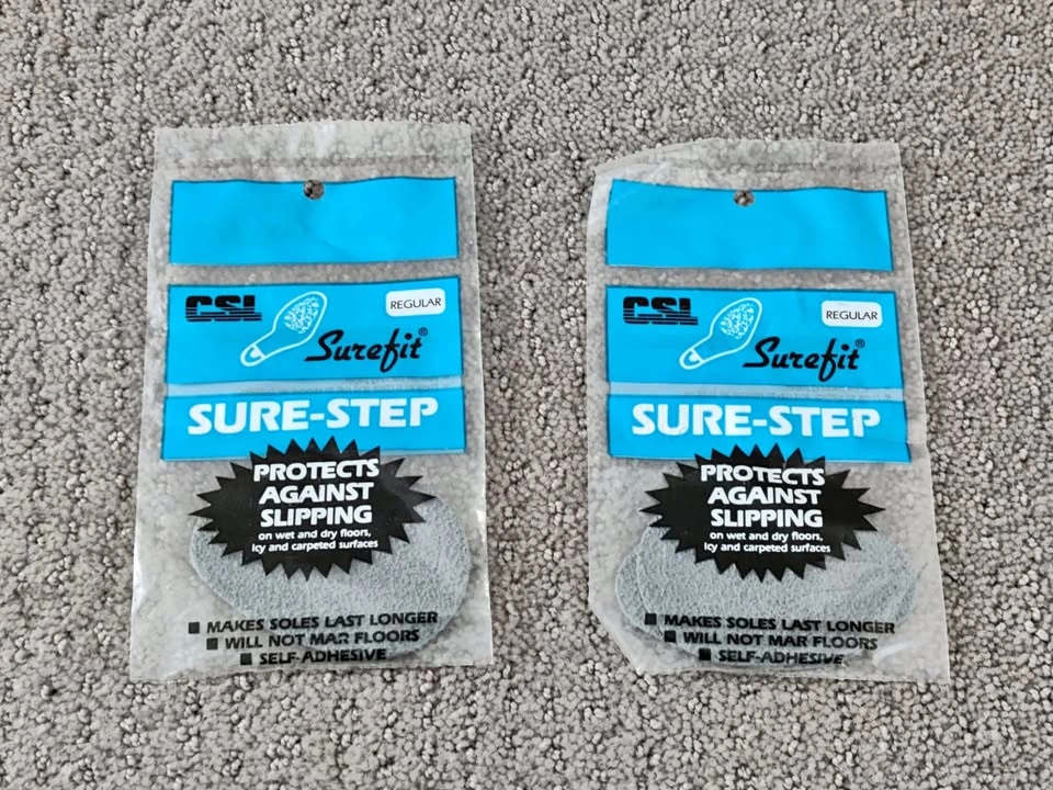CSL Surefit - Sure Step - For Shoes - Reduce Slipping - 2 Packs
