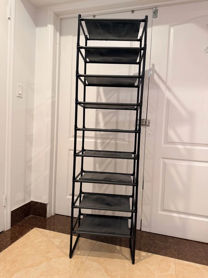 10-Tier Shoe Rack - Black - photo 2