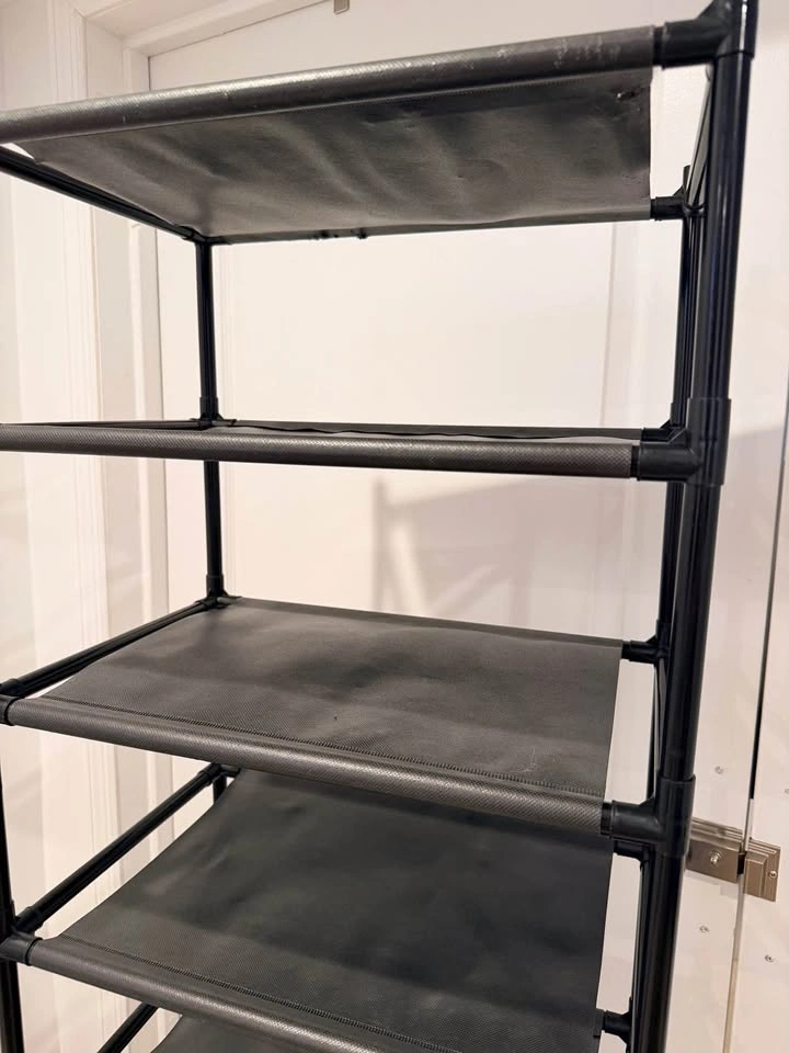 10-Tier Shoe Rack - Black - photo 3