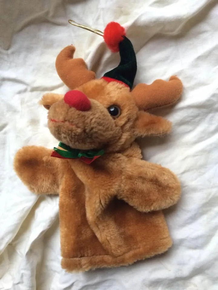 Pair Of Christmas Ornaments/Hand Puppets - Excellent Condition image indicator(4)