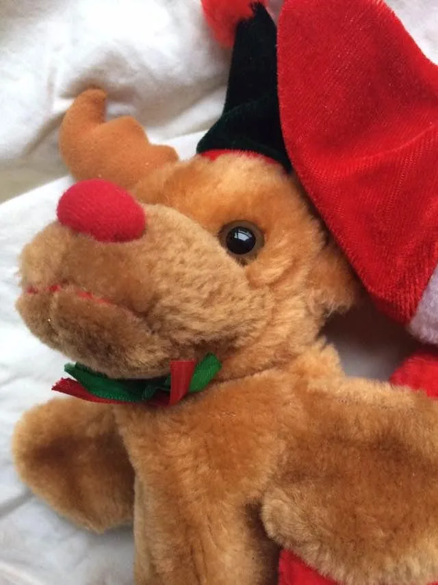 Pair Of Christmas Ornaments/Hand Puppets - Excellent Condition image indicator(8)