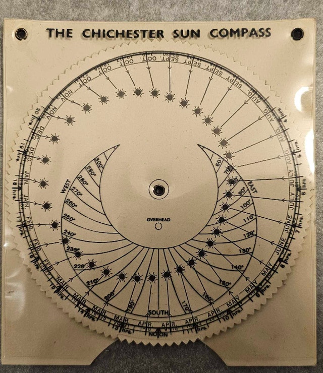 Chichester Sun Compass by Francis Chichester