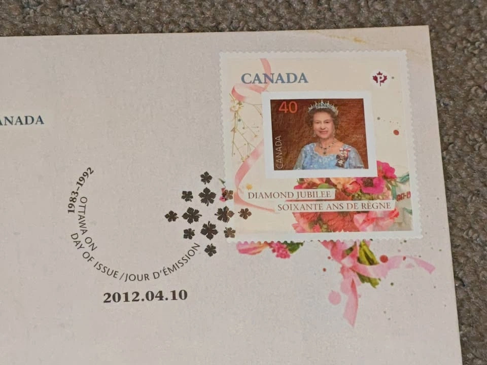 FDC 2012 Queen Elizabeth II Diamond Jubilee First Day 1983-1992 - photo 2