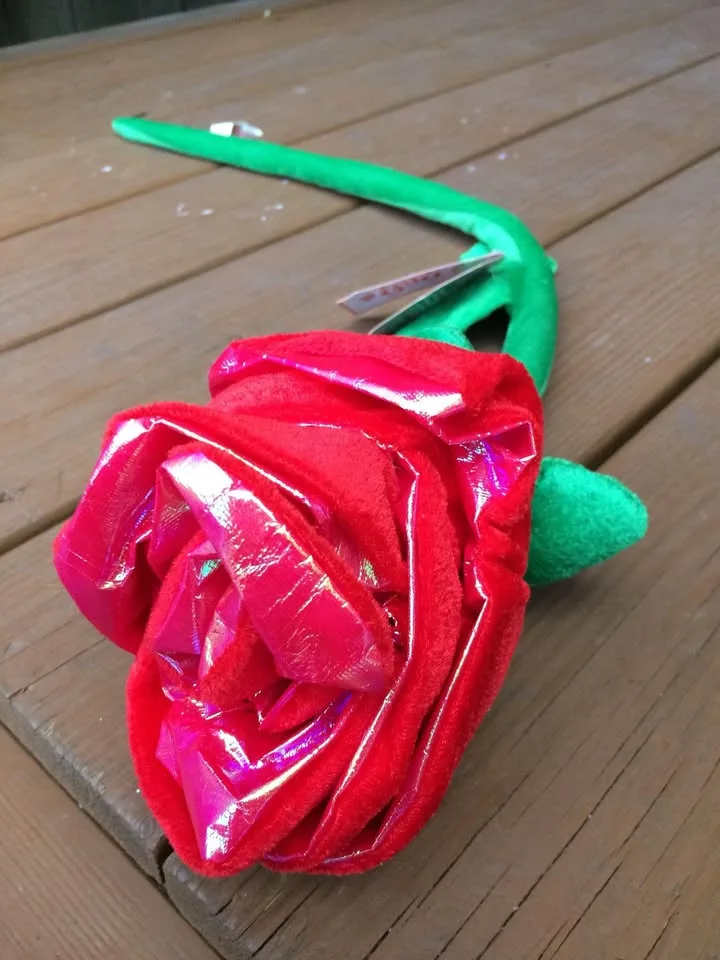 Giant 34” Bendable Plush Rose - Brand New With Tag image indicator(9)