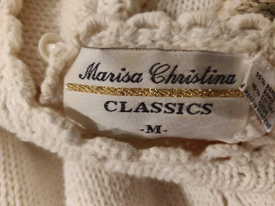 Marisa Christina Classics - Knit Floral Women Sweater - Medium - photo 3