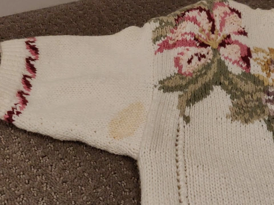 Marisa Christina Classics - Knit Floral Women Sweater - Medium - photo 5