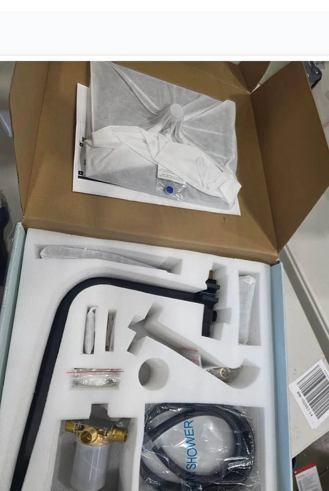 Matte Black 10” Rainfall Shower Faucet Set with Handheld Shower - photo 2