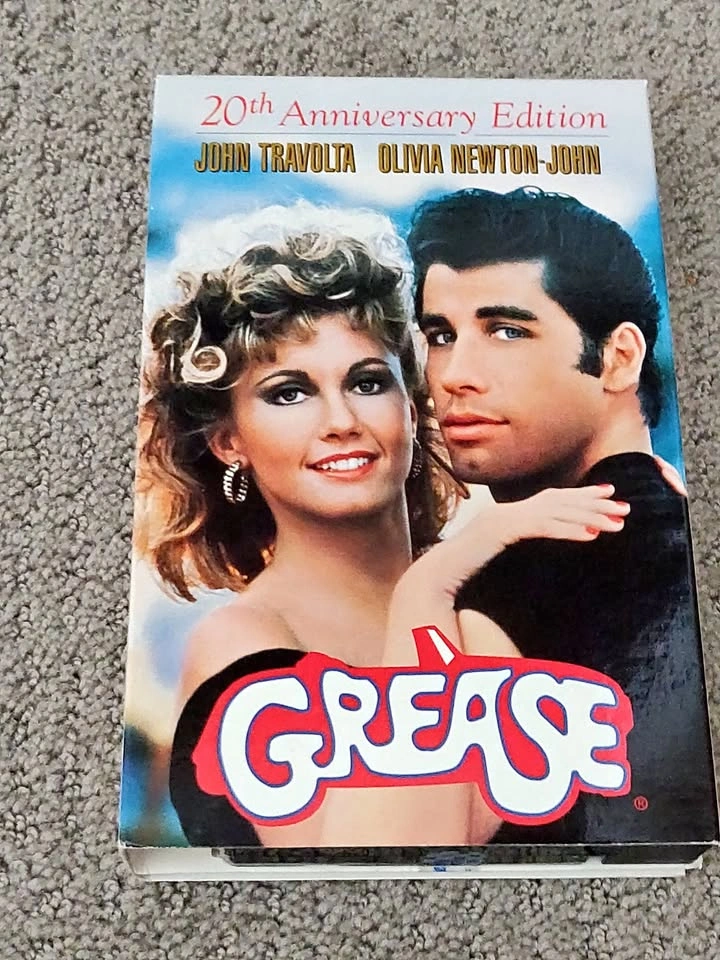 Grease 20th Anniversary Edition VHS Movies Tapes w/ Script Book