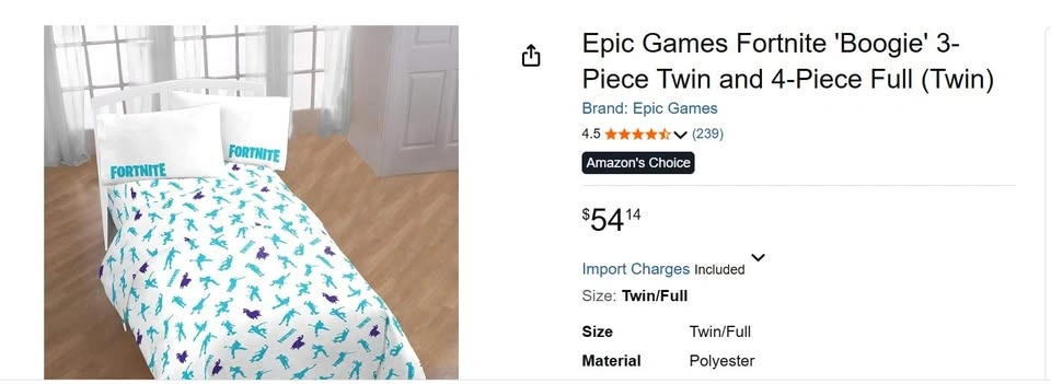 Brand new Fortnite 3-piece twin bed sheet set! - photo 4