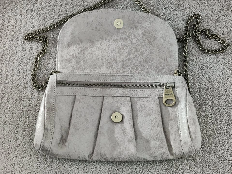 Matt & Nat Grey Vegan Women Shoulder Bag / Hand Purse Clutch - photo 5
