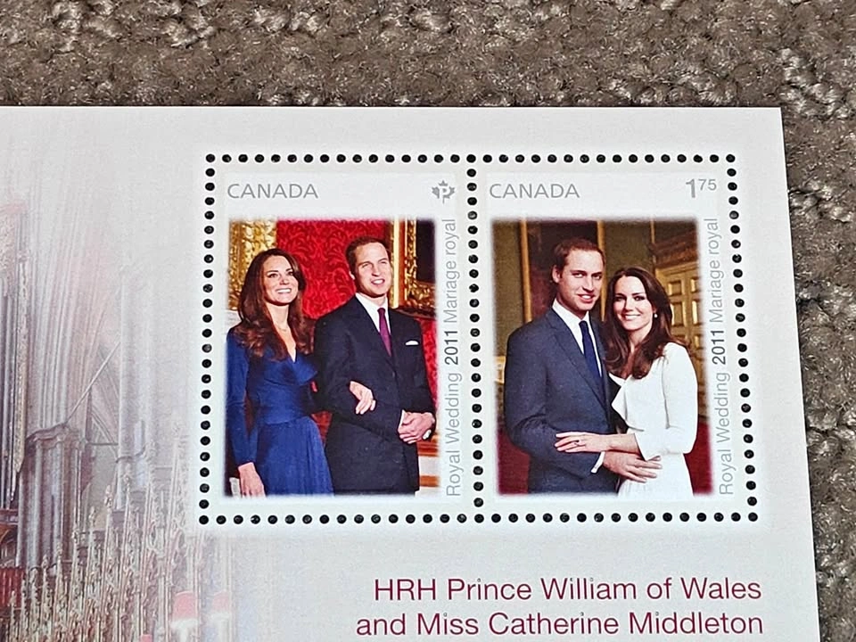 Stamp Souvenir Sheet 2011 Royal Wedding Prince William & Kate - photo 2