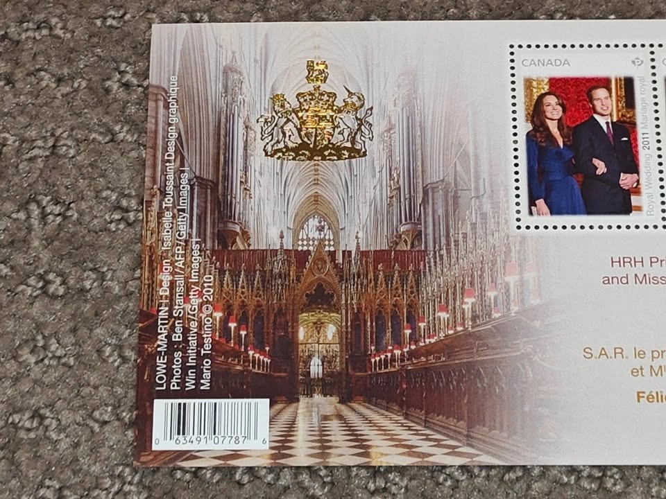 Stamp Souvenir Sheet 2011 Royal Wedding Prince William & Kate - photo 4