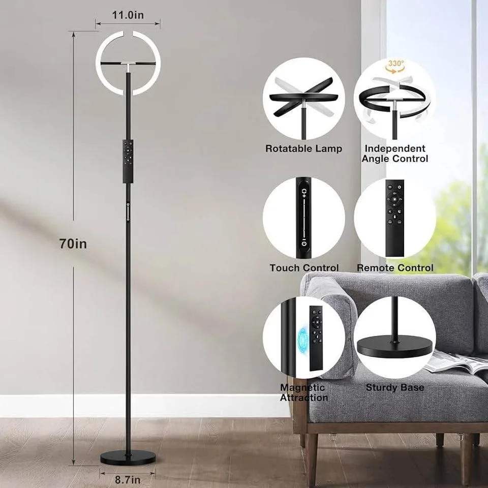 Torchiere Modern Floor Lamp image indicator(2)
