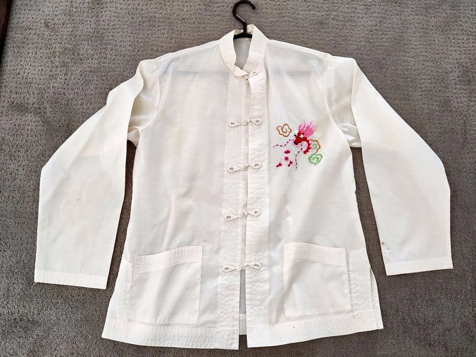 Women Button-Up Dress Shirt - Dragon - Regular Fit - Medium