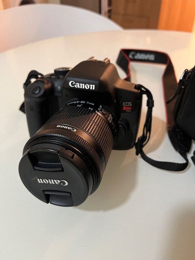 Canon Rebel T6i 24MP DSLR Camera + EF-S 18-55mm STM Lens