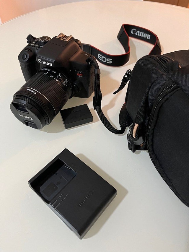 Canon Rebel T6i 24MP DSLR Camera + EF-S 18-55mm STM Lens - photo 2