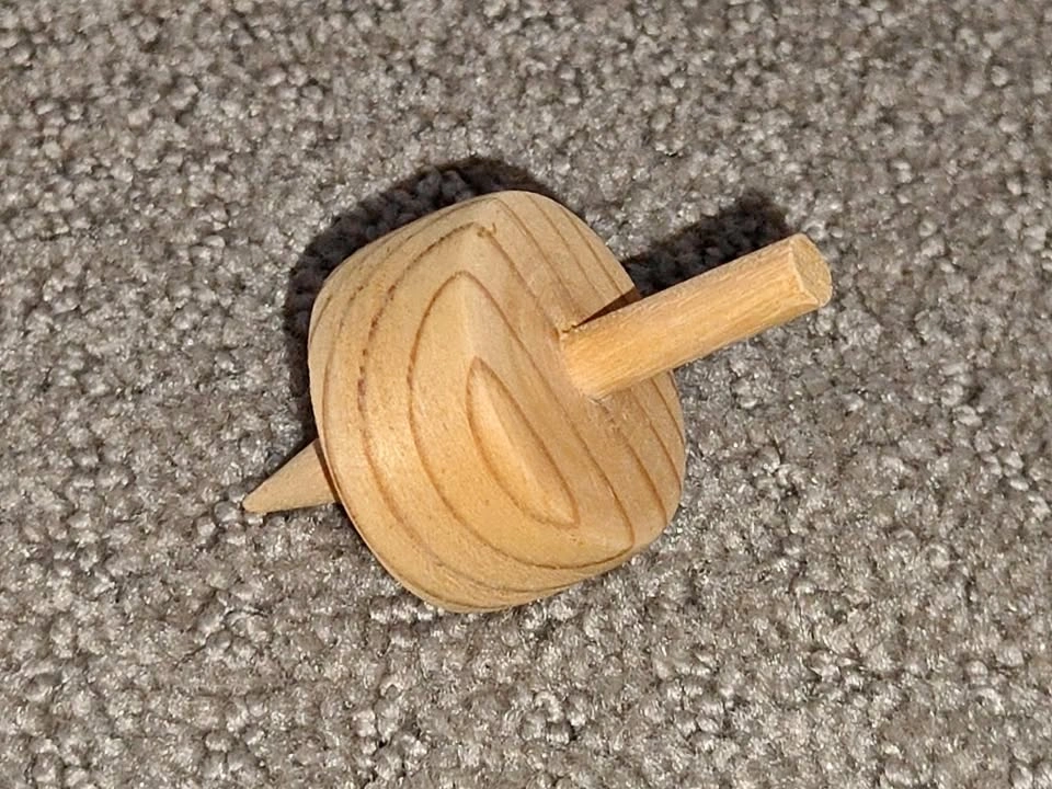 Handcrafted Retro Wooden Spinning Top