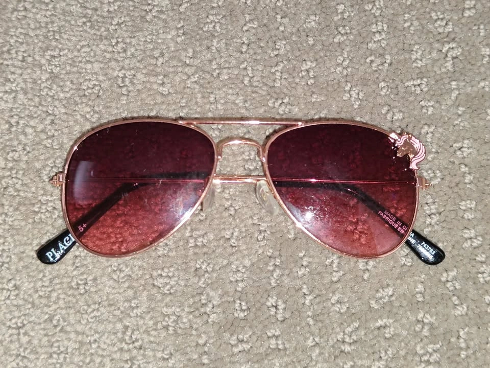 Children Girls Unicorn Icon Aviator Sunglasses - Rose Gold - photo 2