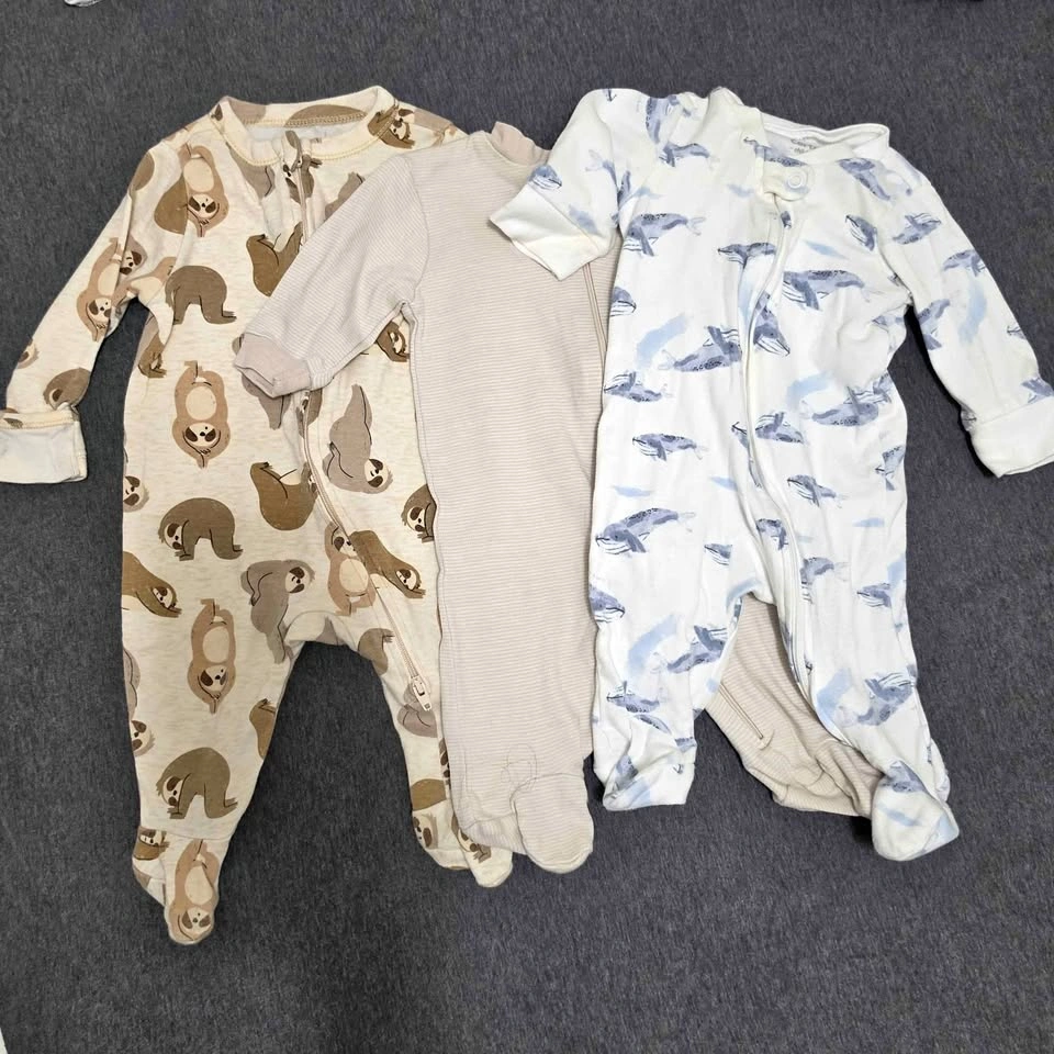 0-3months footed sleepers