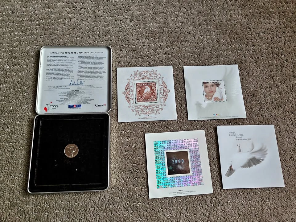 Medallion & Stamps Set - Canada Post Millennium Keepsake Tin