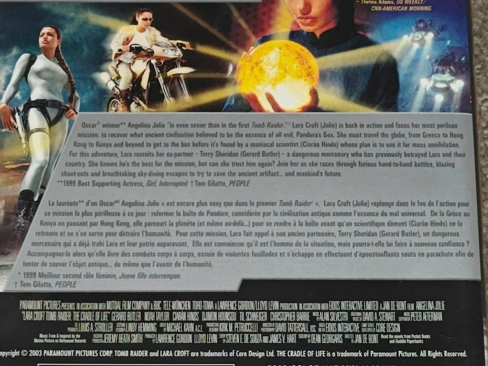 Lara Croft Tomb Raider The Cradle of Life - DVD Movie - Special - photo 5