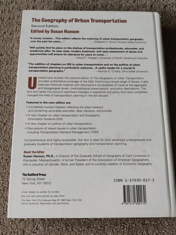 The Geography of Urban Transportation - Susan Hanson - 2nd Ed - photo 2