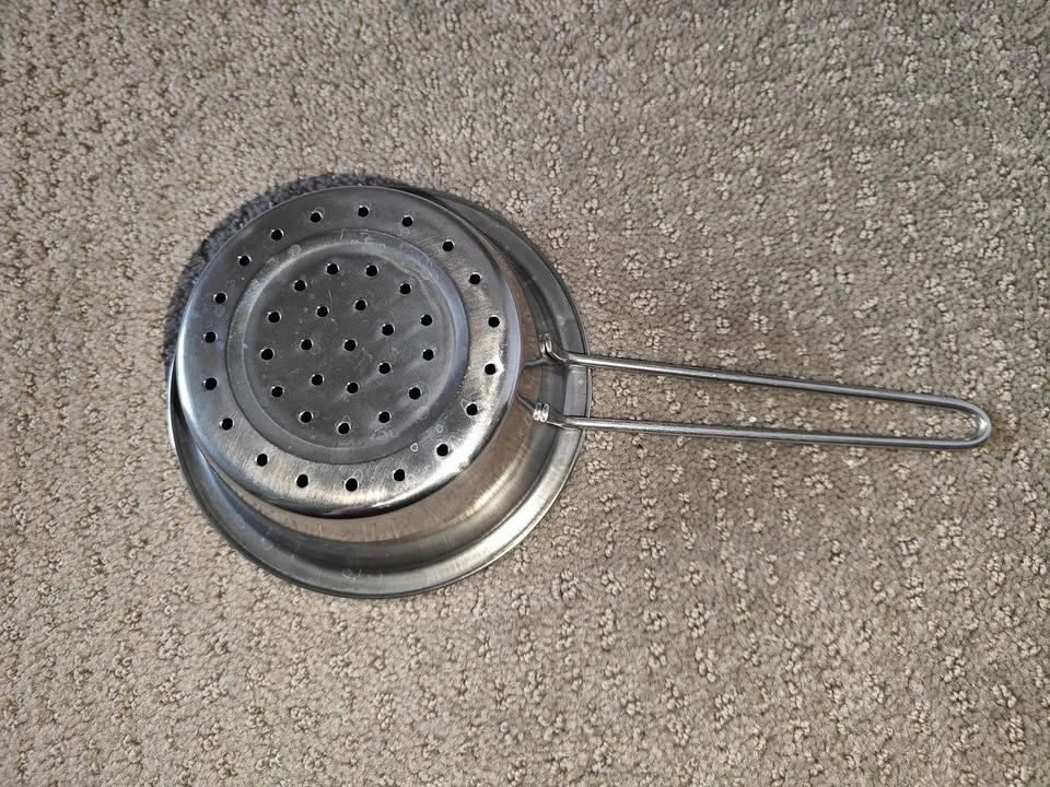 Small Stainless Steel Colander / Strainer with Handle - 5" (D) - photo 4