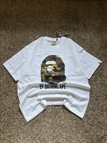 White Camo Ape Head Bape Tee Size L
