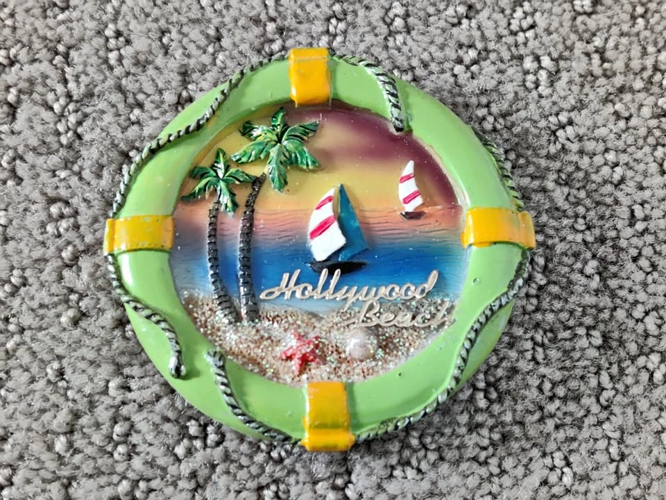 Hollywood Beach Refrigerator Magnet