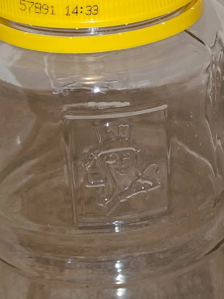 Vintage Planters Peanuts Glass Jar with Yellow Twist Lid - photo 5