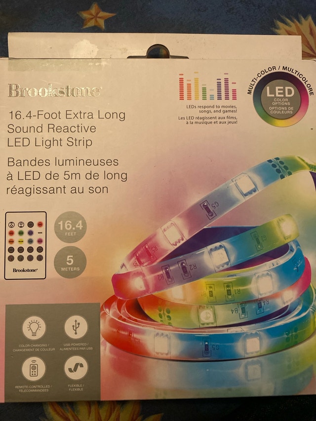 Brookstone 16.4-Foot Sound Reactive LED Light Strip