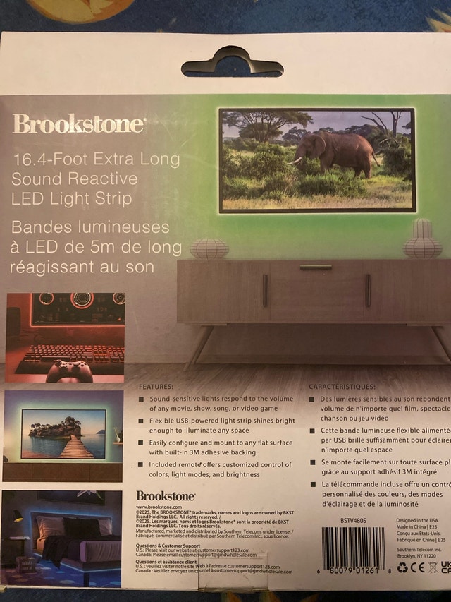 Brookstone 16.4-Foot Sound Reactive LED Light Strip - photo 2