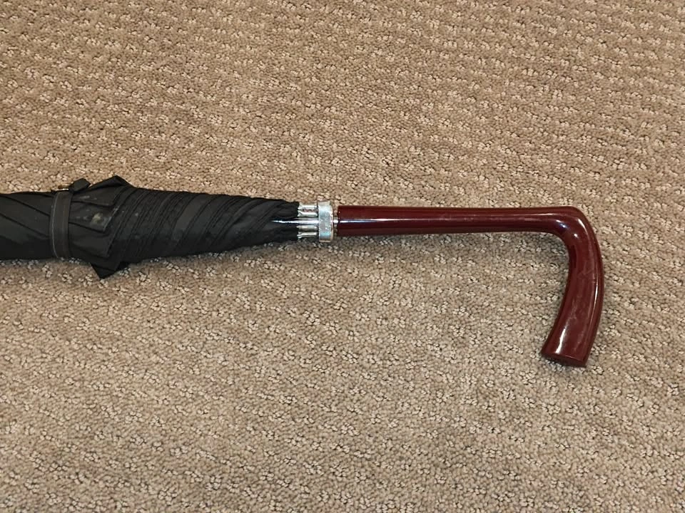 2-in-1 Walking Stick Umbrella - Automatic Open - 40" Canopy - photo 3