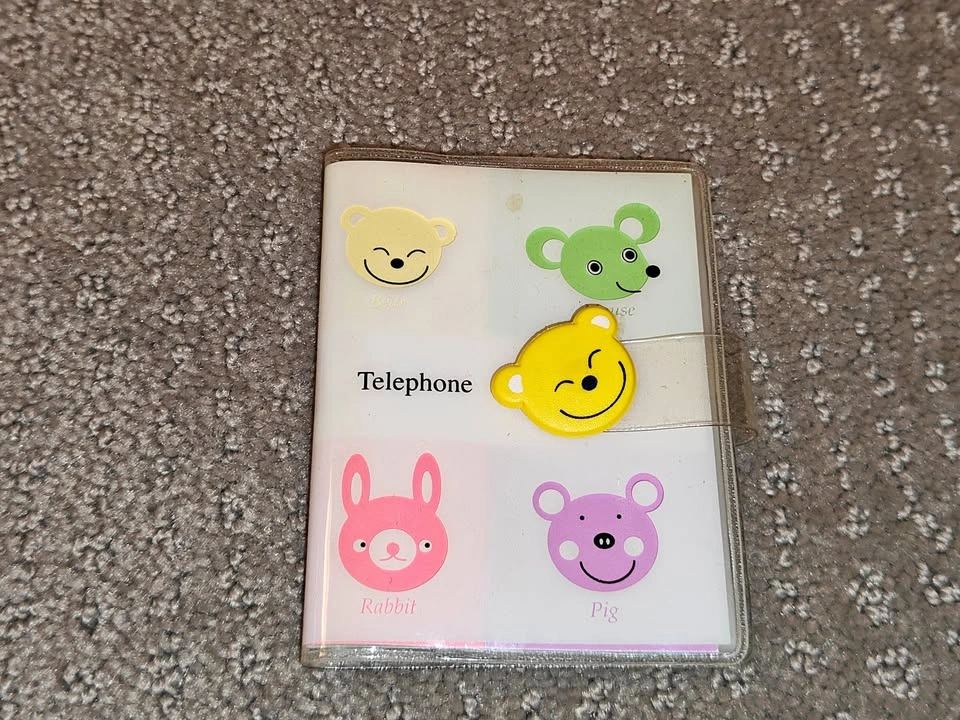 Vintage Paper Telephone / Address Book Agenda Organizer