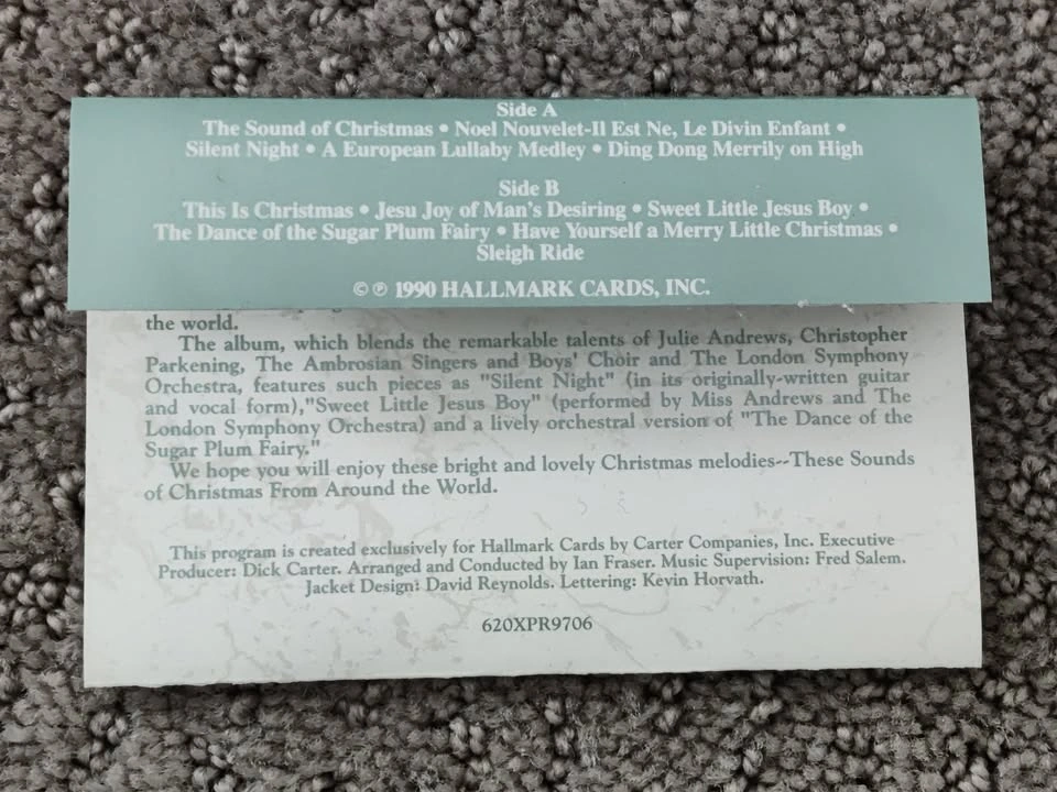 Julie Andrews - The Sounds of Christmas - Cassette Tape Music - photo 5