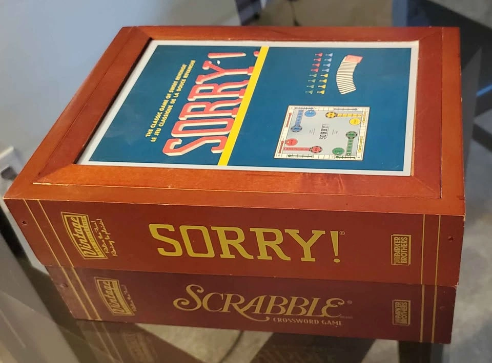 Parker Brothers Vintage Collection Sorry! and Scrabble Wooden Bo - photo 2