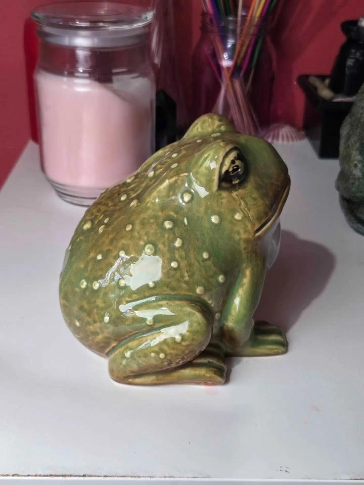Cute Small Vintage Ceramic Frog - photo 2