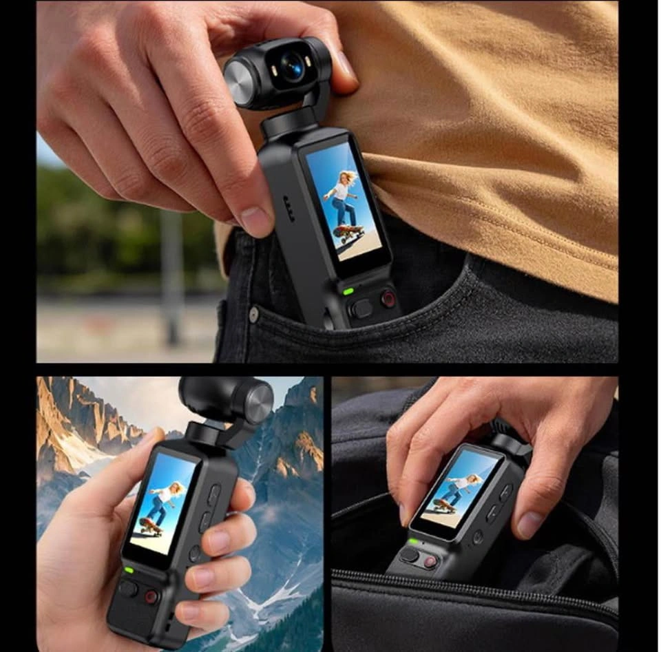 Video Recorder with 180° Rotating Lens Handheld Vlogging Camera - photo 4