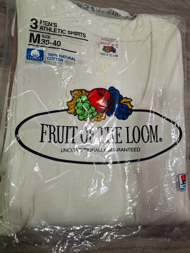 Fruit of the Loom Men's Athletic Shirts, 3 pack, Medium, New - photo 2